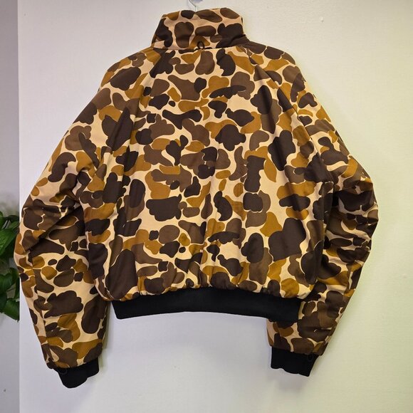 Vintage Field & Stream Camouflage Hunting Jacket Frog Skin Camo Brown Tan  Size - Picture 4 of 14